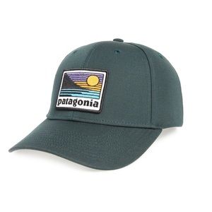 Patagonia Up & Out Trucker Hat in DARK GREEN